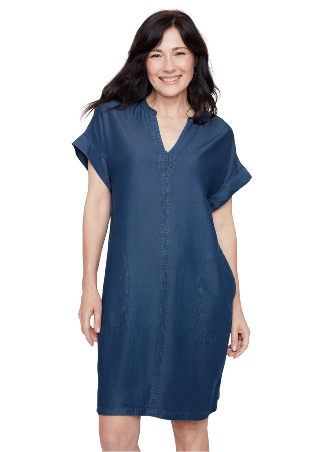 Renuar Denim Dress in Ink