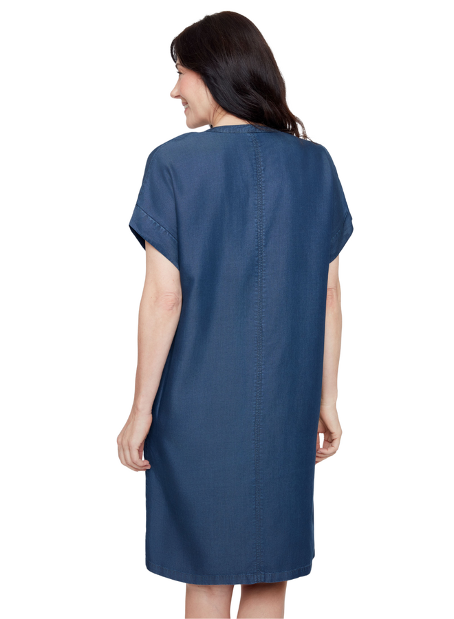 Renuar Denim Dress in Ink