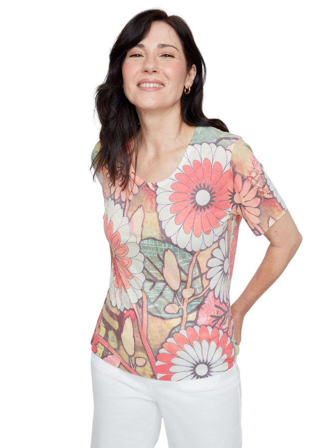 Renuar Sorbet Floral Tee