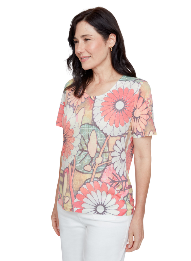 Renuar Sorbet Floral Tee