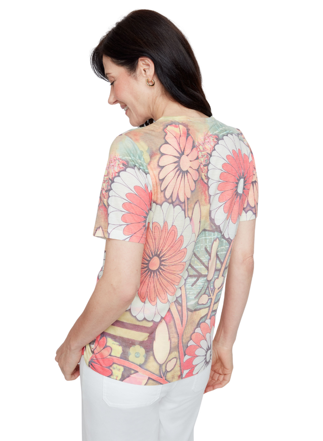 Renuar Sorbet Floral Tee
