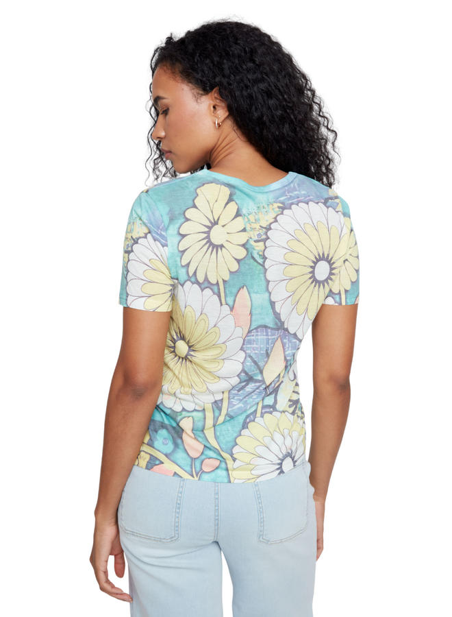 Renuar Capri Blue Floral Tee
