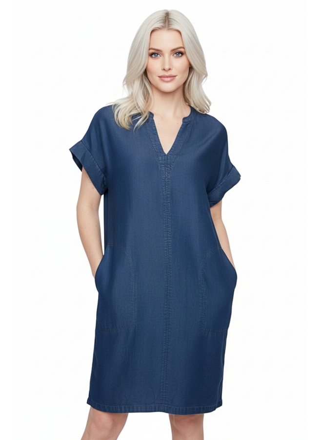 Renuar Denim Dress in Ink