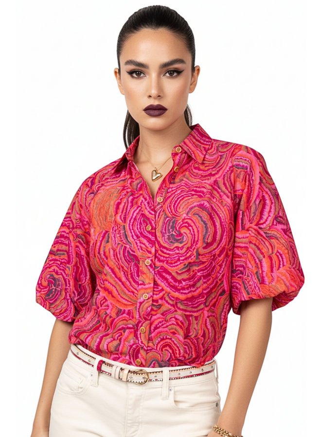 Ivy Jane Pouf Sleeve Campshirt