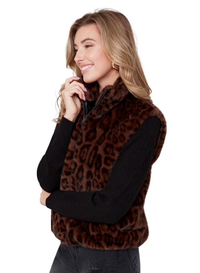 Renuar Vegan Leopard Vest