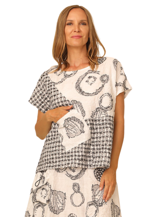 Chalet Cleo Top in Onyx