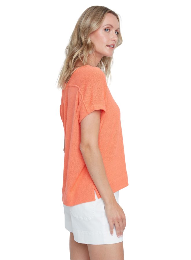 Renuar Lux Tencel Shorts in Creme