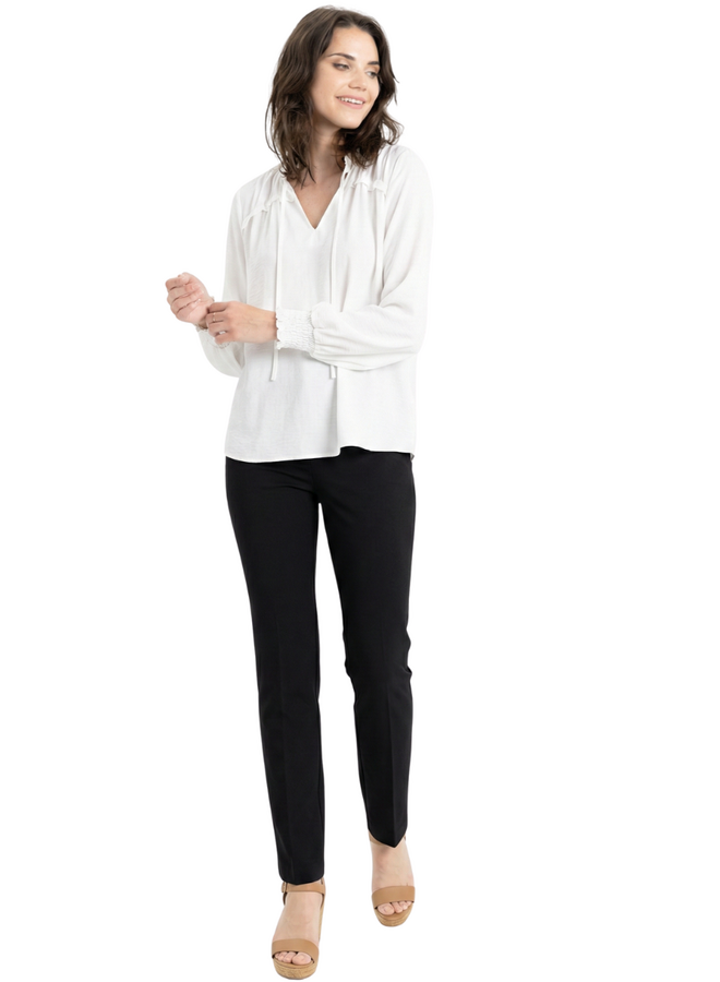 Renuar Longest Cigarette Ankle Pant In Black