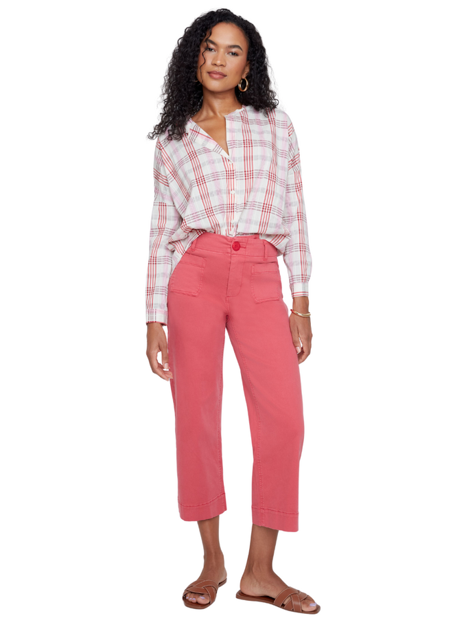 Renuar Scarlet Plaid Blouse