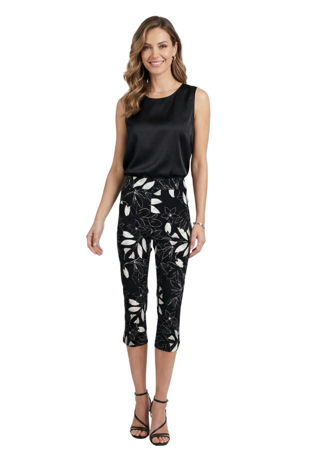 Renuar Capri in Black Floral