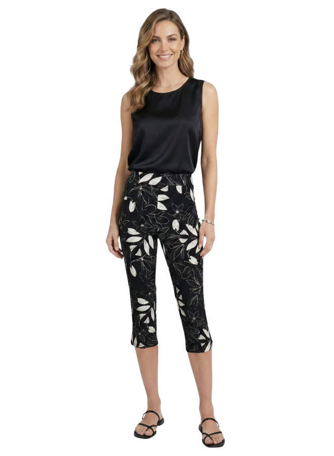 Renuar Capri in Black Floral