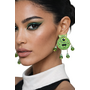 Big Eye Green Monster Earrings