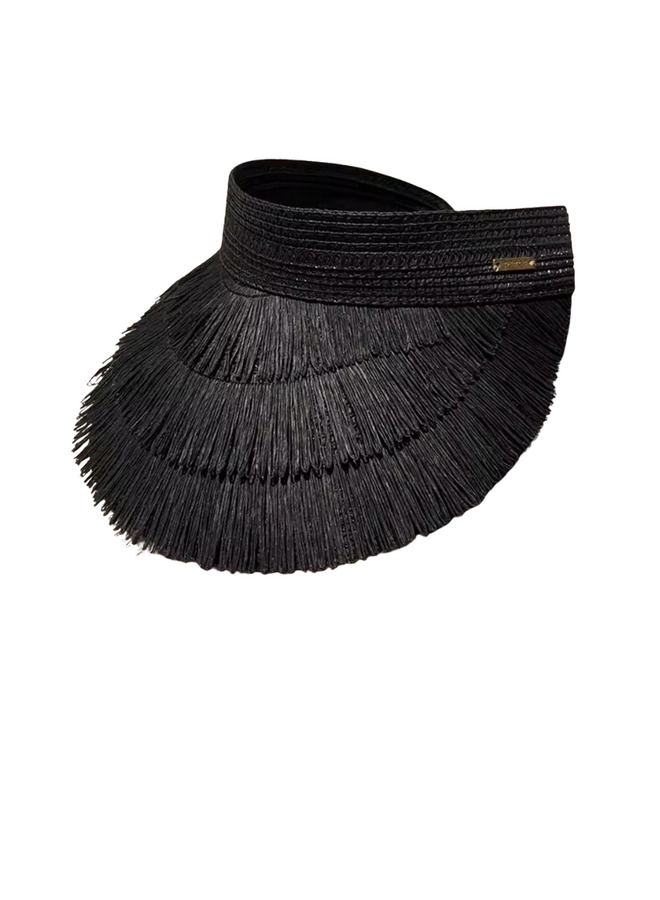 Straw Fringe Visor