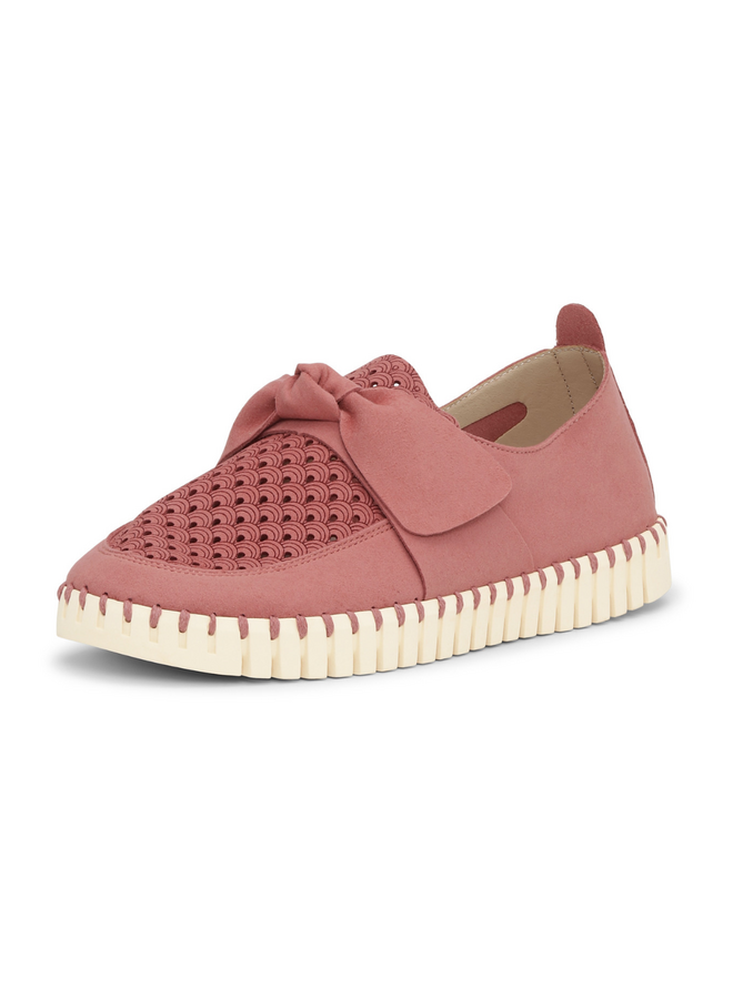 Ilse Jacobsen Tulip Bow Loafer in Rouge