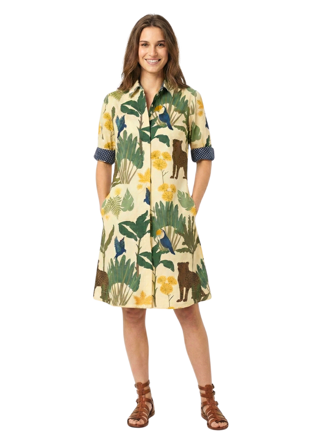 Just Darviny Charlotte Dress Safari