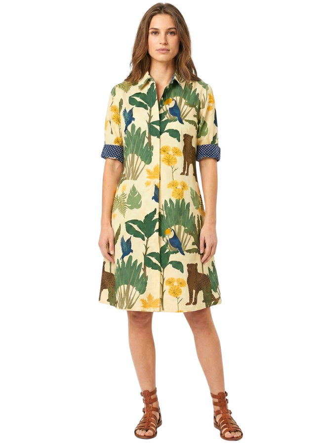 Just Darviny Charlotte Dress Safari