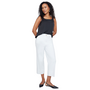 Renuar Lux Cuffed Crop Pant in White