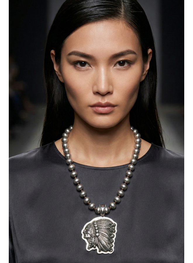 Faux Navajo Pearl Necklace