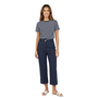 Renuar Lux Cuffed Crop Pant in New Midnight