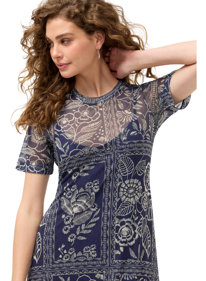 Johnny Was Vaelis Mesh Tee Dress