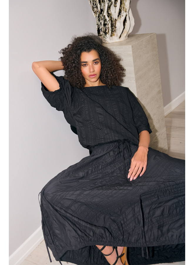 Noen Drawstring Skirt In Black