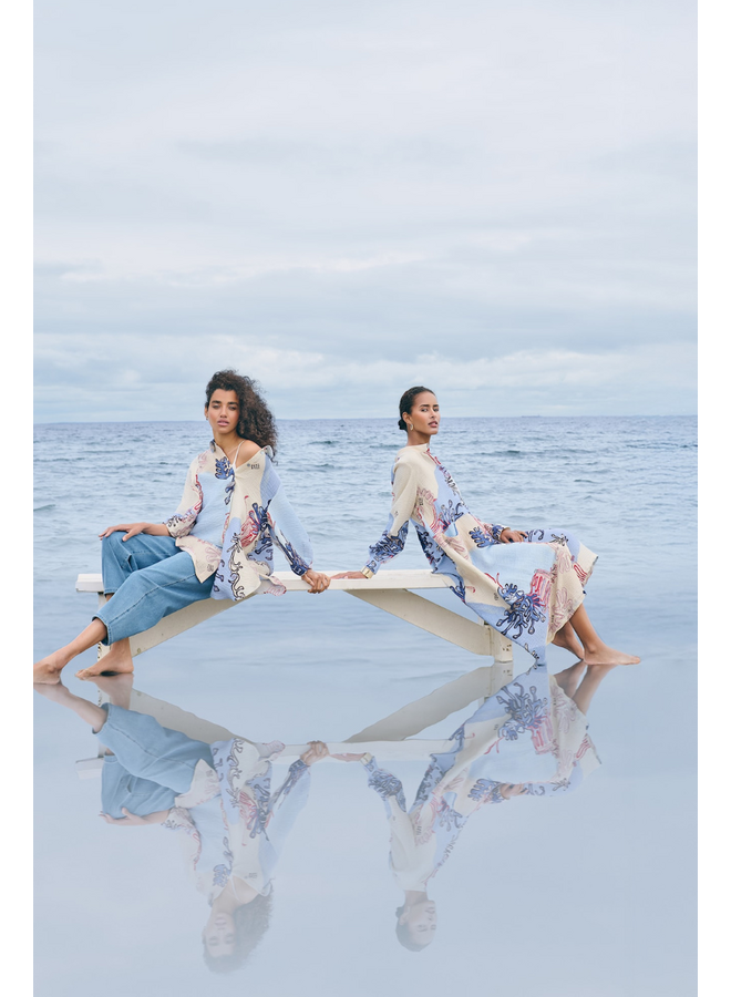 Noen Deep Sea Shirt In Blue