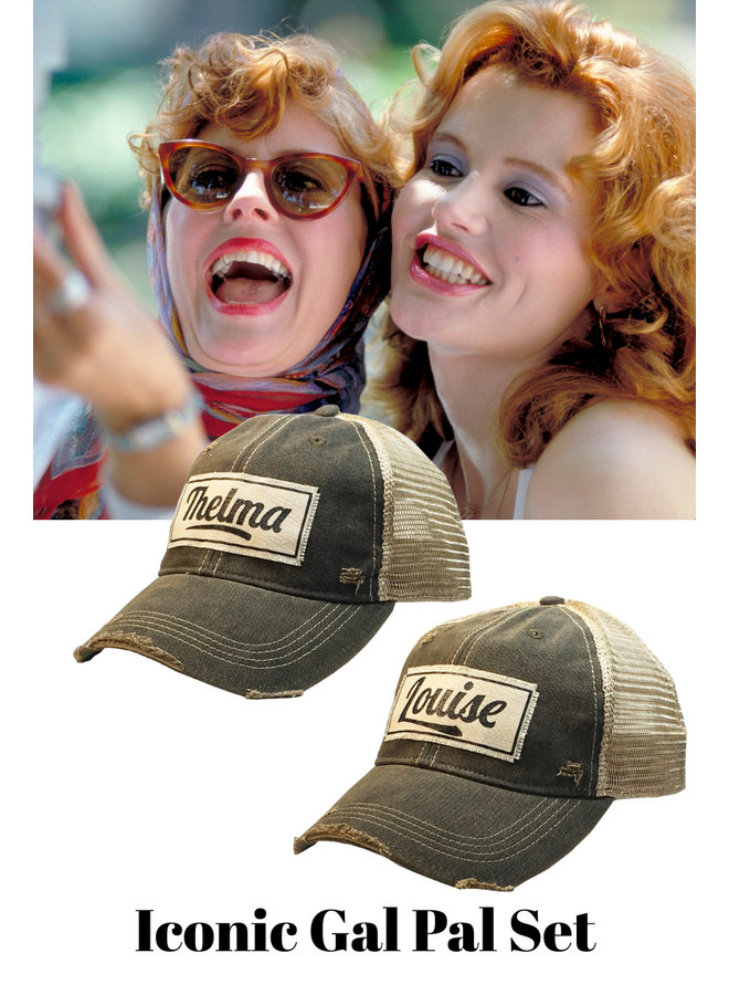 Thelma And Louise Set Destressed Trucker Hats