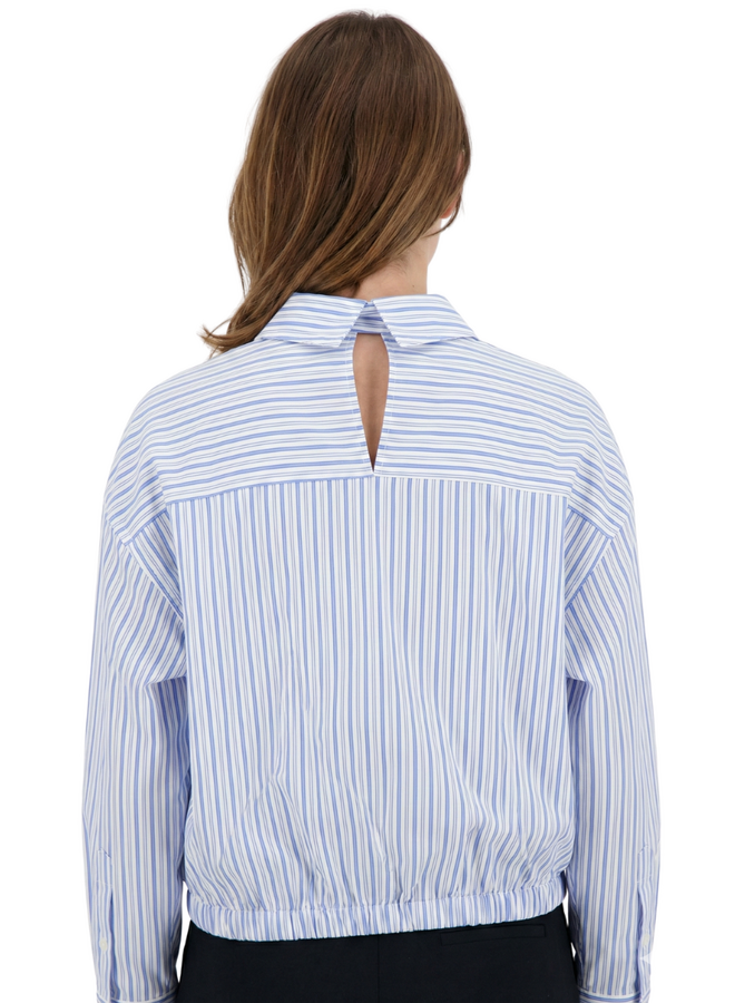 Noen Stripe Shirt In Pale Blue
