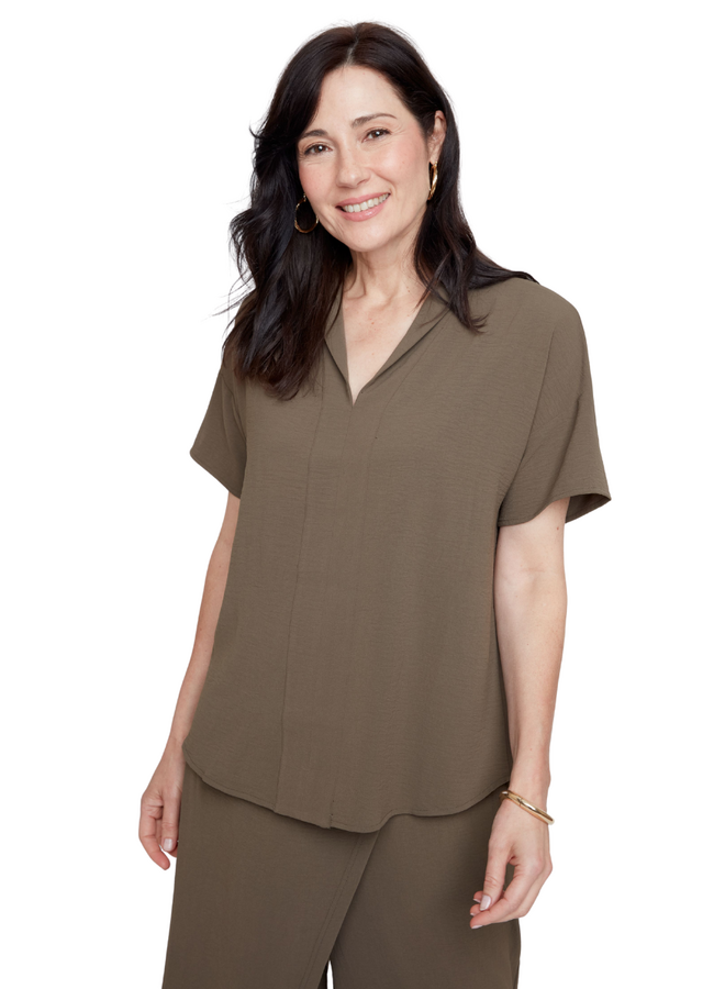 Renuar Metropolitan Top in Army Green
