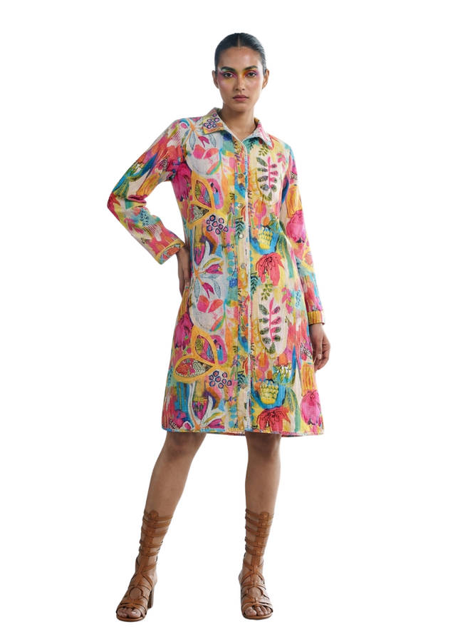 Toofan Tropical Garden Dress