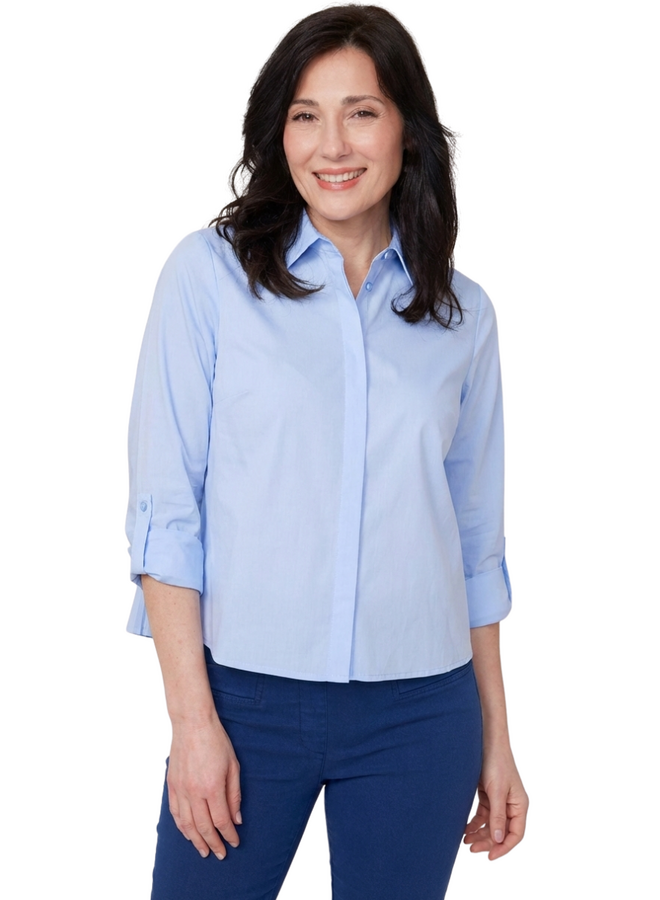 Renuar Pleat Necktie Shirt in Three Colors