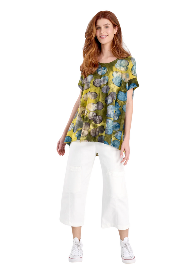 Alembika Palma Capri Cotton Pants in White