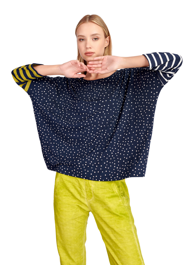 Alembika Starry Skies Boxy Tee in Navy