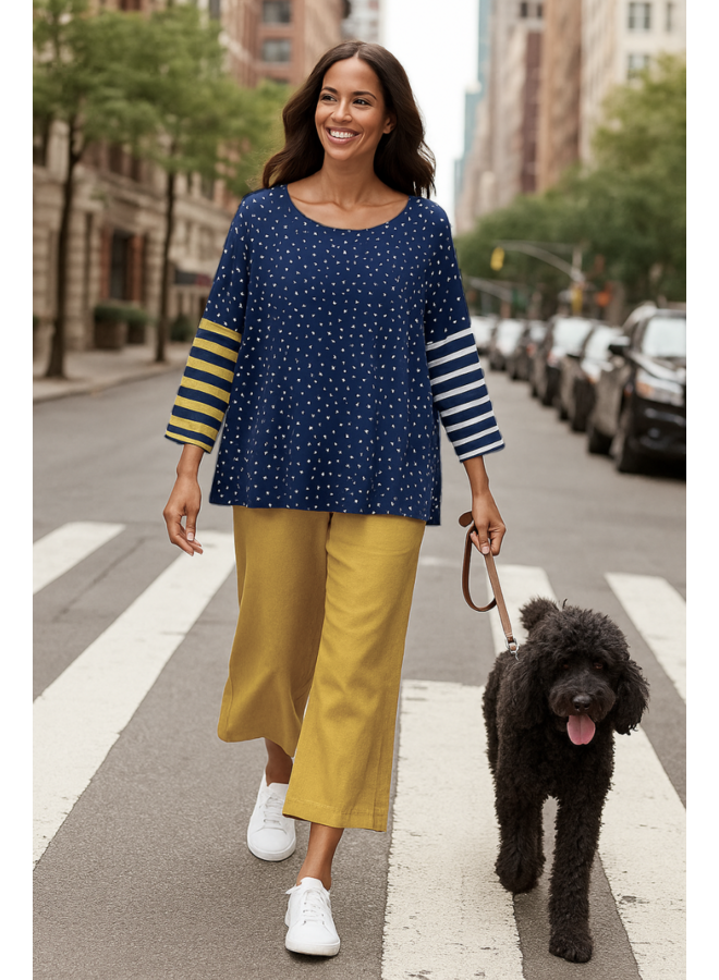 Alembika Starry Skies Boxy Tee in Navy