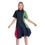 Alembika Barb Cotton Shirt Dress in Navy Multi