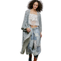 Light Denim Cut Out Duster