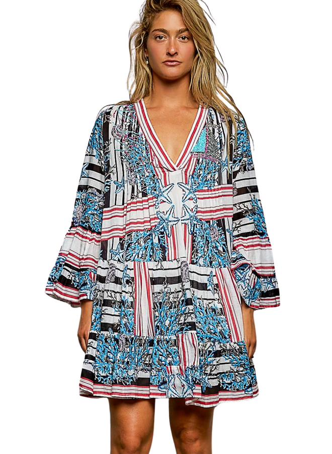Starfish and Coral Tunic Dress