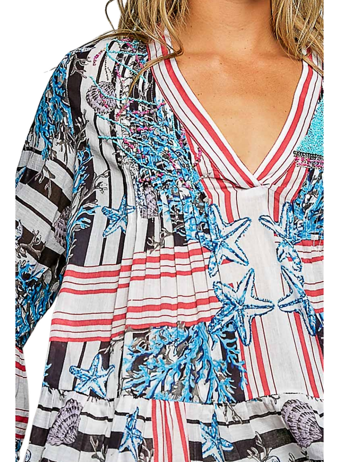 Starfish and Coral Tunic Dress