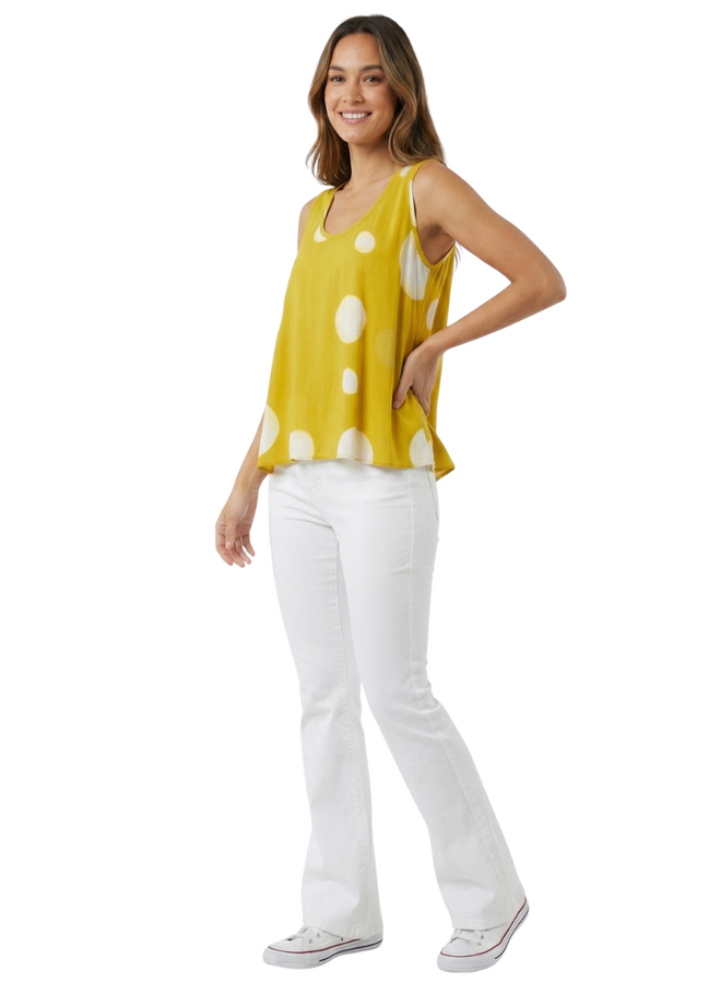 Sumatra Sunshine Tank in Mustard