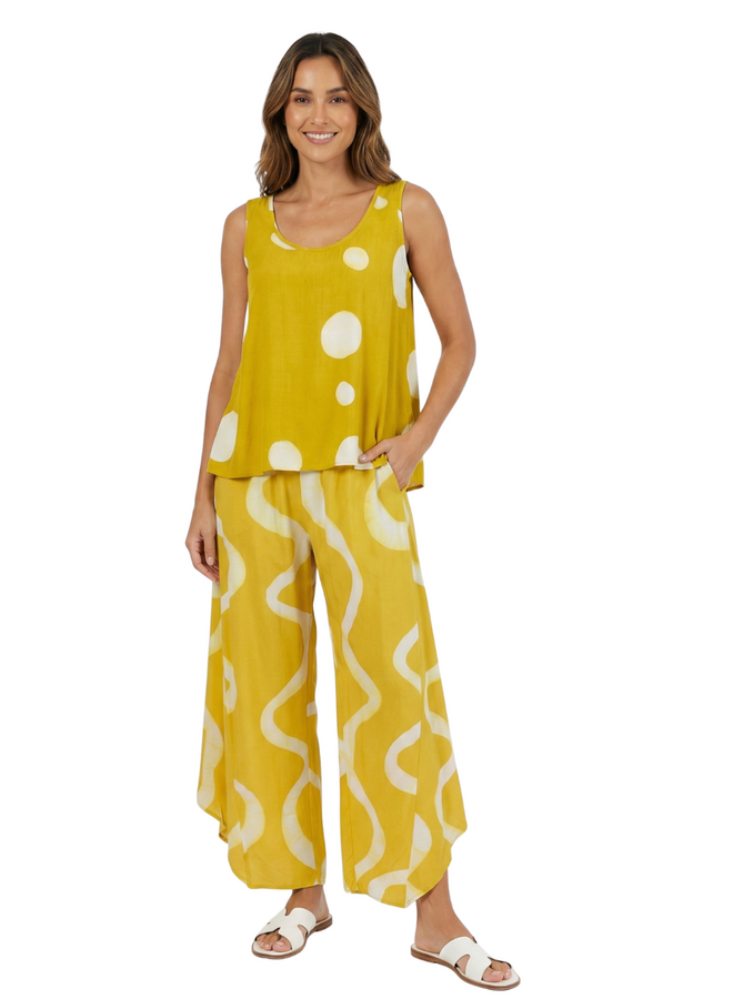 Sumatra Sunshine Tank in Mustard