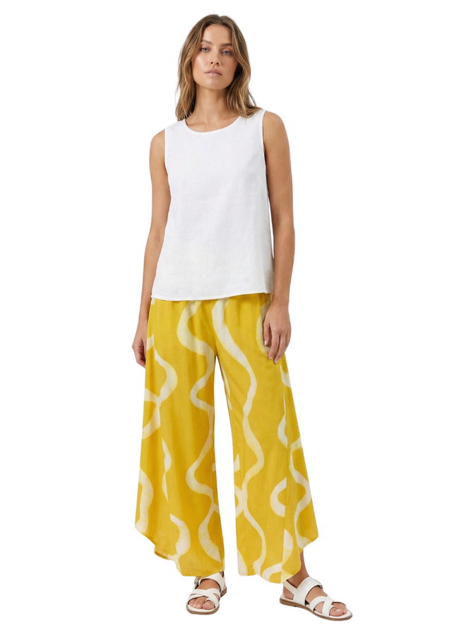 Sumatra Swirl Pant in Mustard