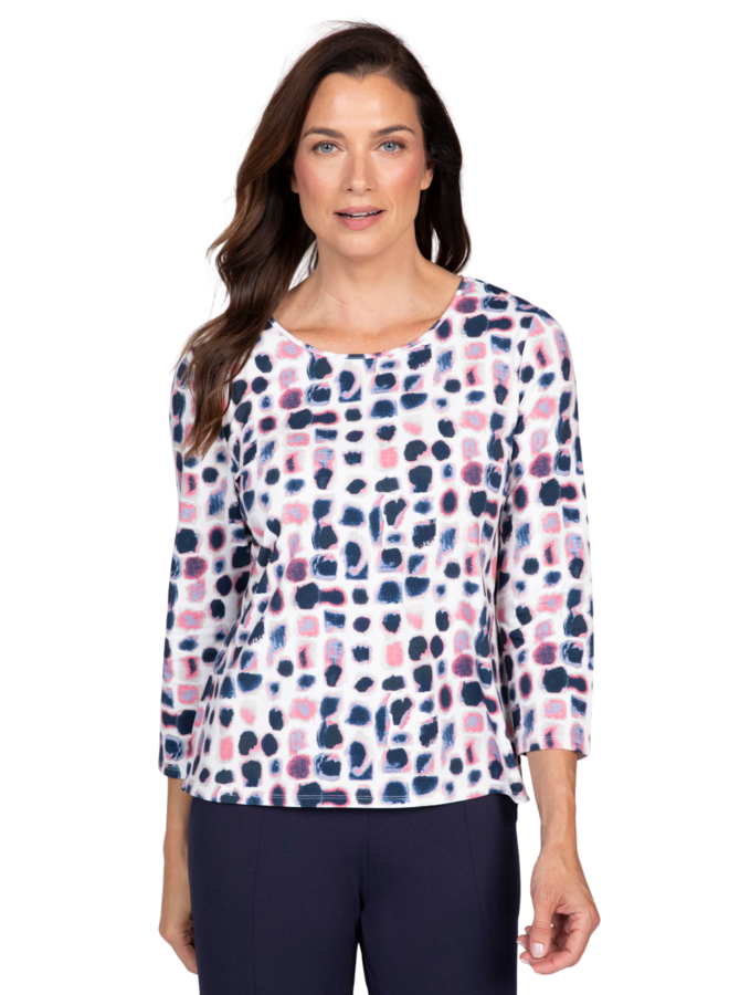 Olivia Painted Dot Layering Tee
