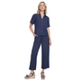 Renuar Linen Crop Pant in Indigo