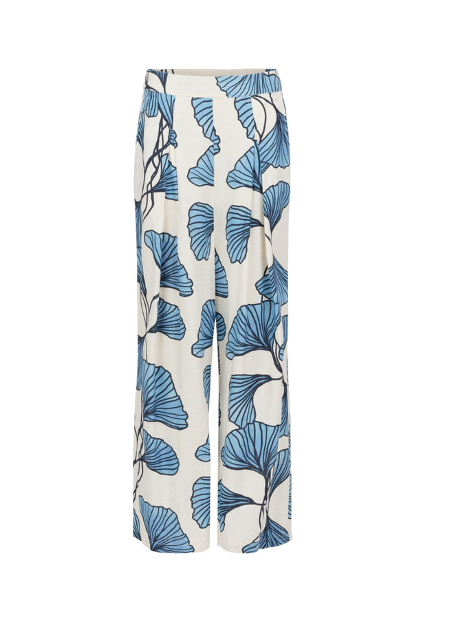 Noen Ginkgo Leaf Trousers in Blue