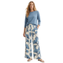 Noen Ginkgo Leaf Trousers in Blue