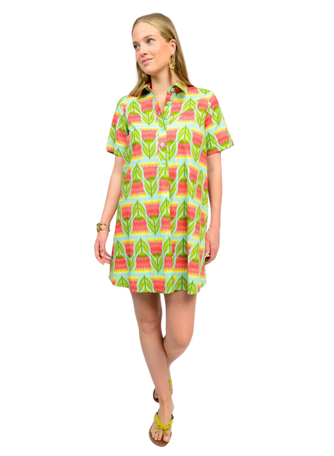 Uncle Frank Tulip Swing Shirt Dress