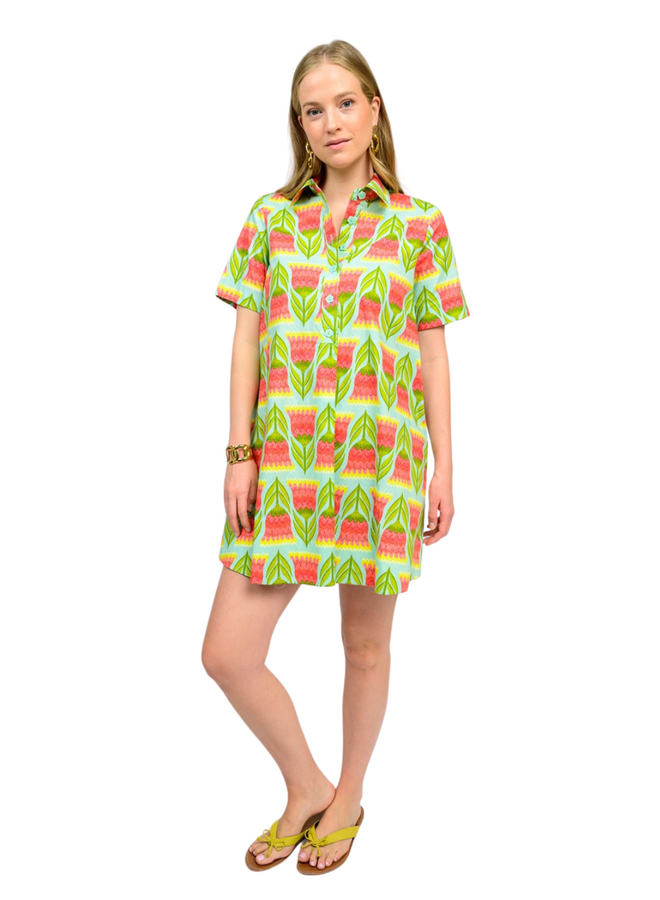Uncle Frank Tulip Swing Shirt Dress