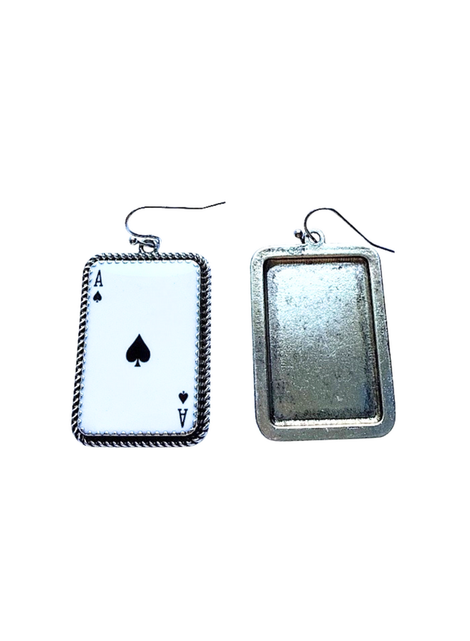 Ace Of Spades Earrings