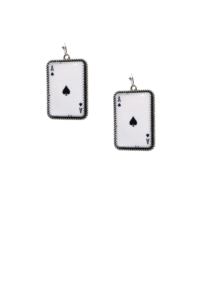 Ace Of Spades Earrings