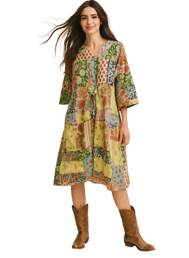 Jaded Gypsy Afternoon Garden Views Dress